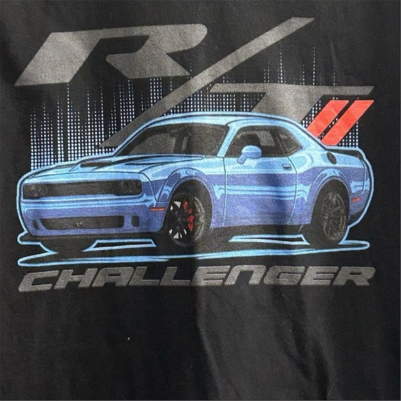 Port & Company Men's Black Graphic Print Challenger T-Shirt Size L - Picture 3 of 8